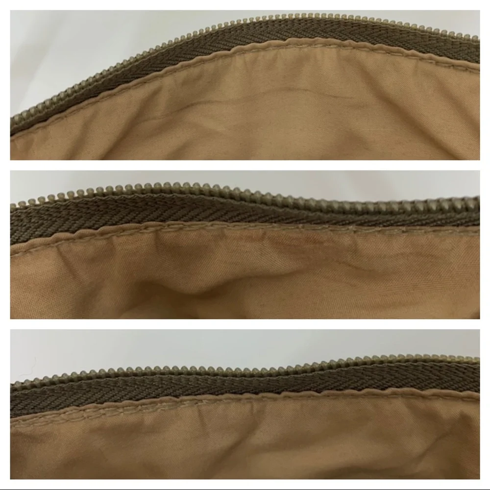 Giani Bernini Olive Green Pebbled Leather Crossbody Bag Purse Multi Compartment
